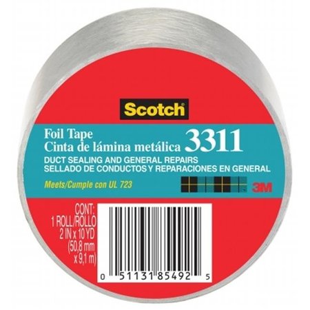 3M 3m 2in. X 10 Yards Scotch Aluminum Foil Tape  3311-10A 3311-10A